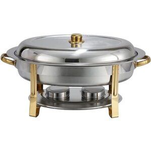 6 Quart (Oval), Silver Chafer